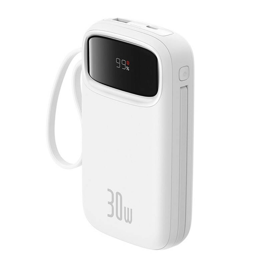 Baseus QPow 2 20000mAh 30W powerbank με 2x USB-C (λευκό)