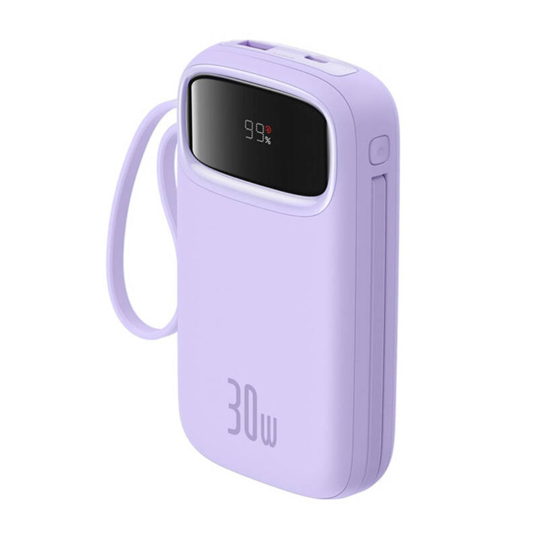 Baseus QPow 2 20000mAh 30W powerbank με 2x USB-C (μωβ)