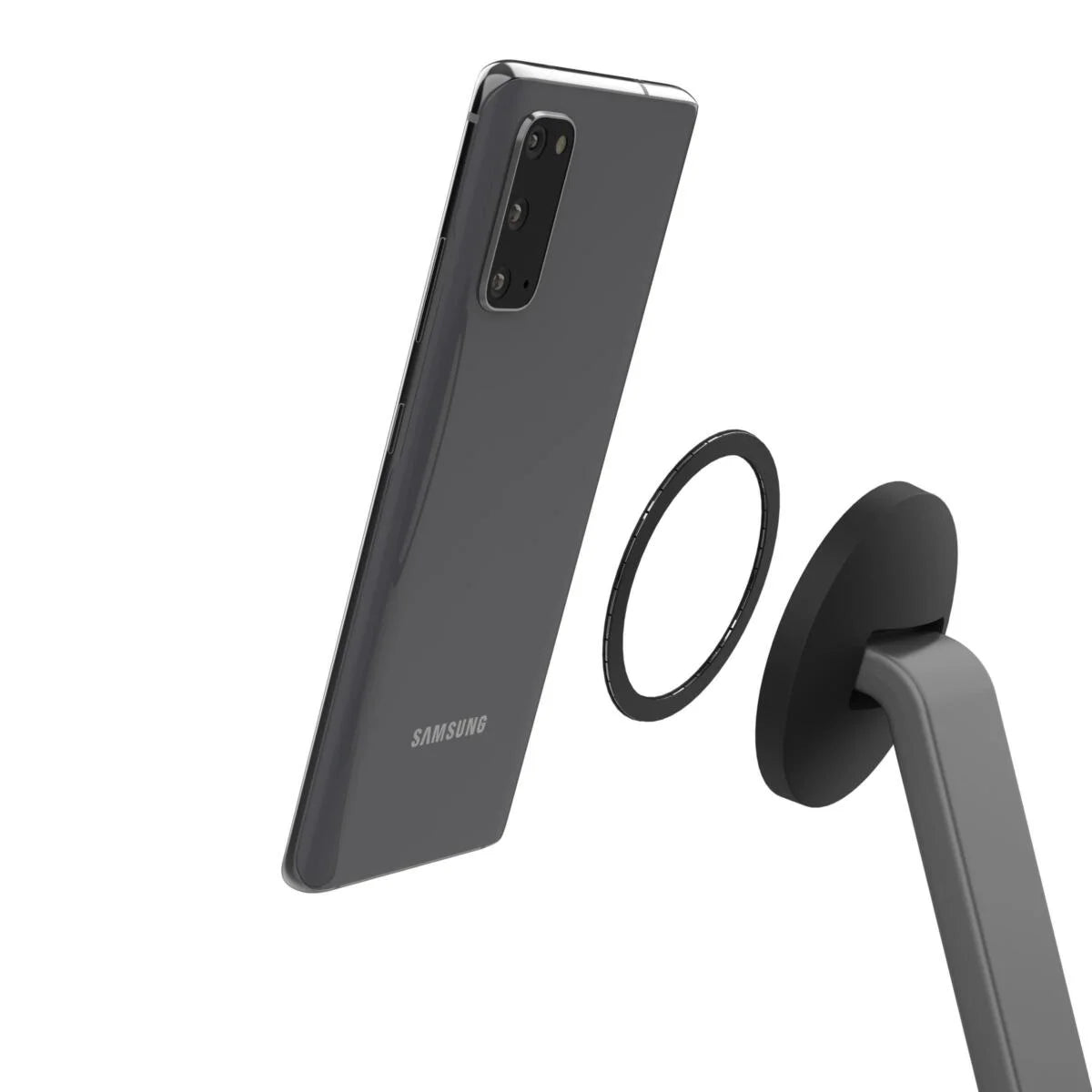 Mophie Snap+ 2 in 1 Charge Stand & Pad Οικιακός Μαγνητικός ταχυφορτιστής ισχύος 15W σε χρώμα γκρι
