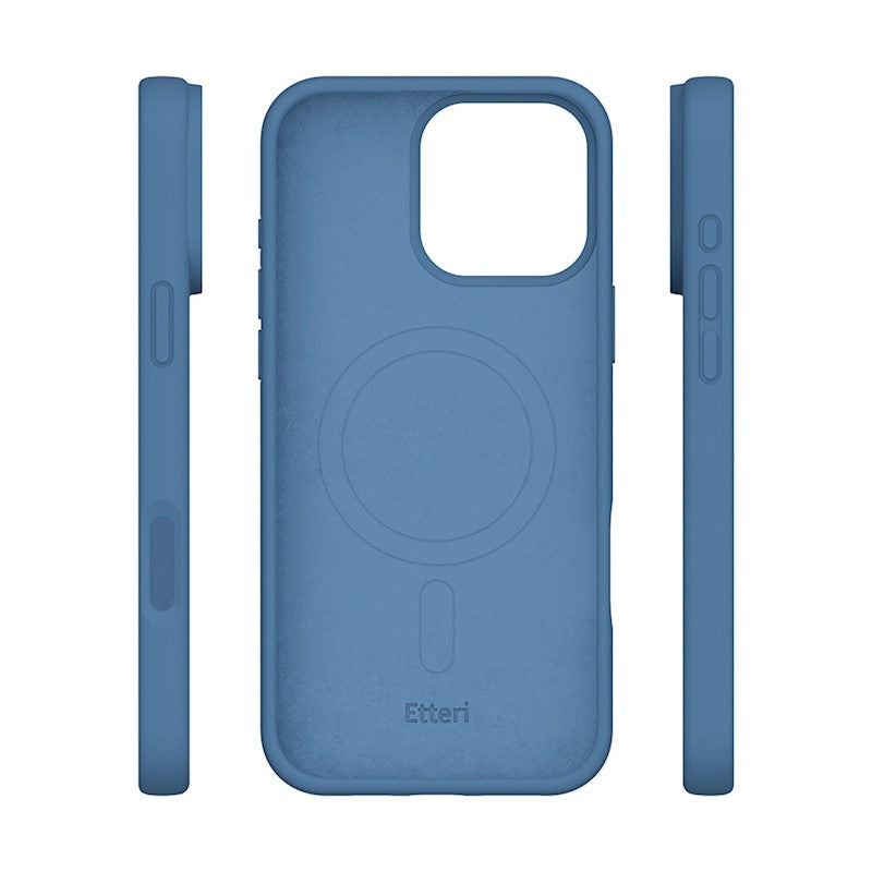 Etteri Silicone Mag case for iPhone 16 Pro Max - Θήκη προστασίας iPhone 16 Pro Max σε Μπλε Χρώμα