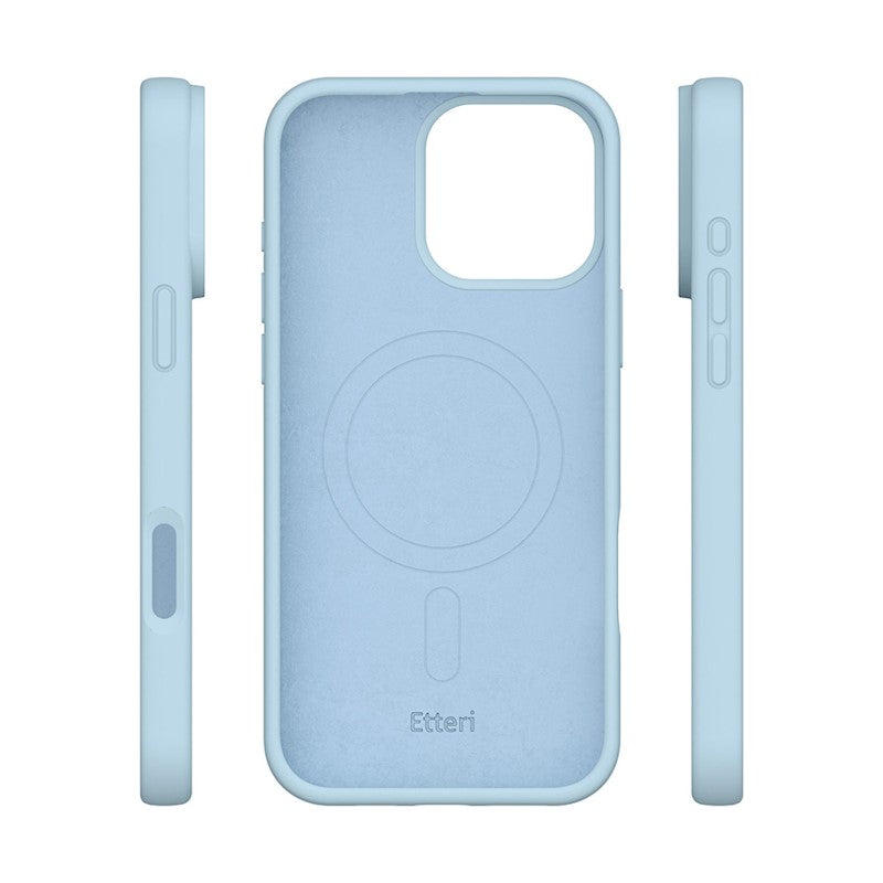 Etteri Silicone Mag case for iPhone 16 Pro Max - Θήκη προστασίας iPhone 16 Pro Max σε Γαλάζιο Χρώμα