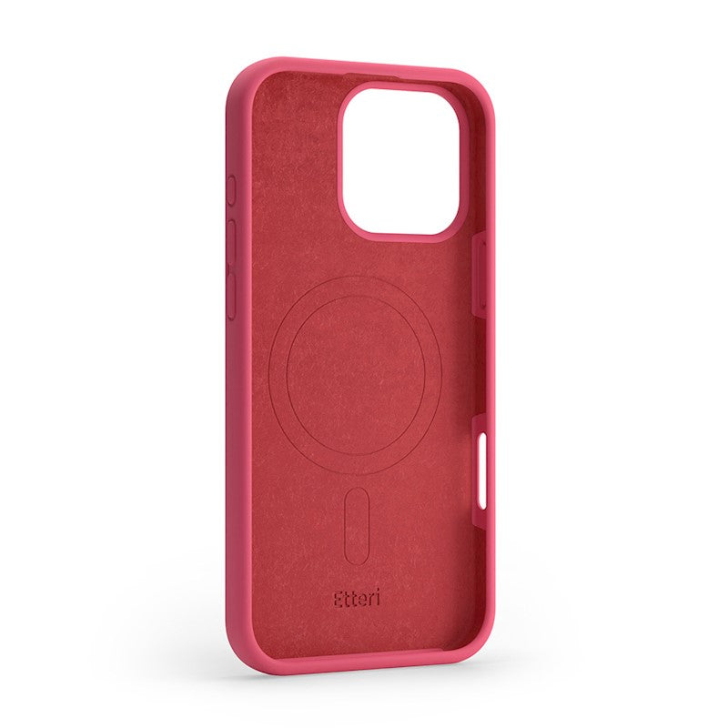 Etteri Silicone Mag case for iPhone 16 Pro Max Raspberry - Θήκη προστασίας iPhone 16 Pro Max