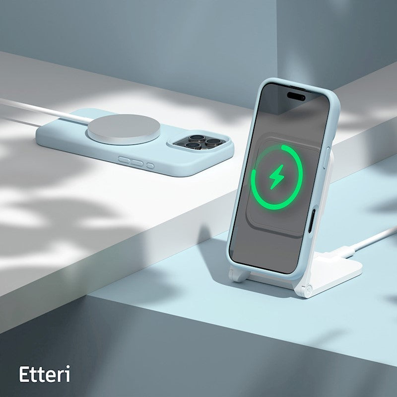 Etteri Silicone Mag case for iPhone 16 Pro Max - Θήκη προστασίας iPhone 16 Pro Max σε Γαλάζιο Χρώμα