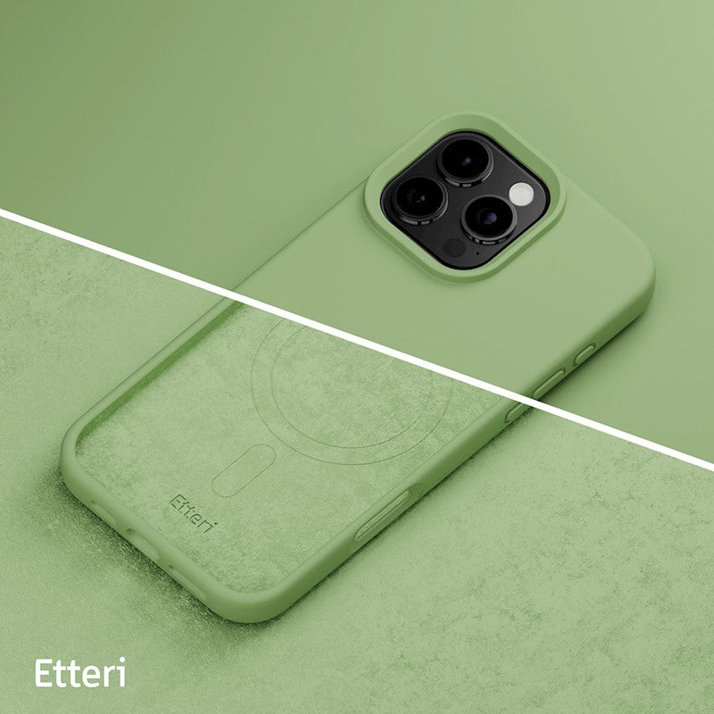 Etteri Silicone Mag case for iPhone 16 Pro Max - Θήκη προστασίας iPhone 16 Pro Max σε Πράσινο Χρώμα