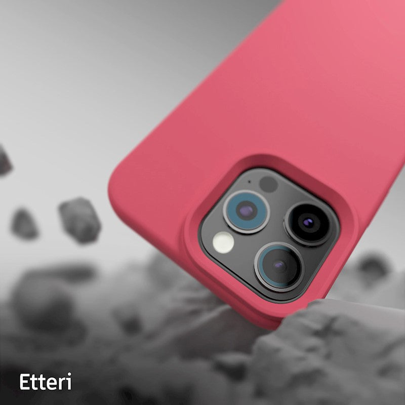 Etteri Silicone Mag case for iPhone 16 Pro Max Raspberry - Θήκη προστασίας iPhone 16 Pro Max