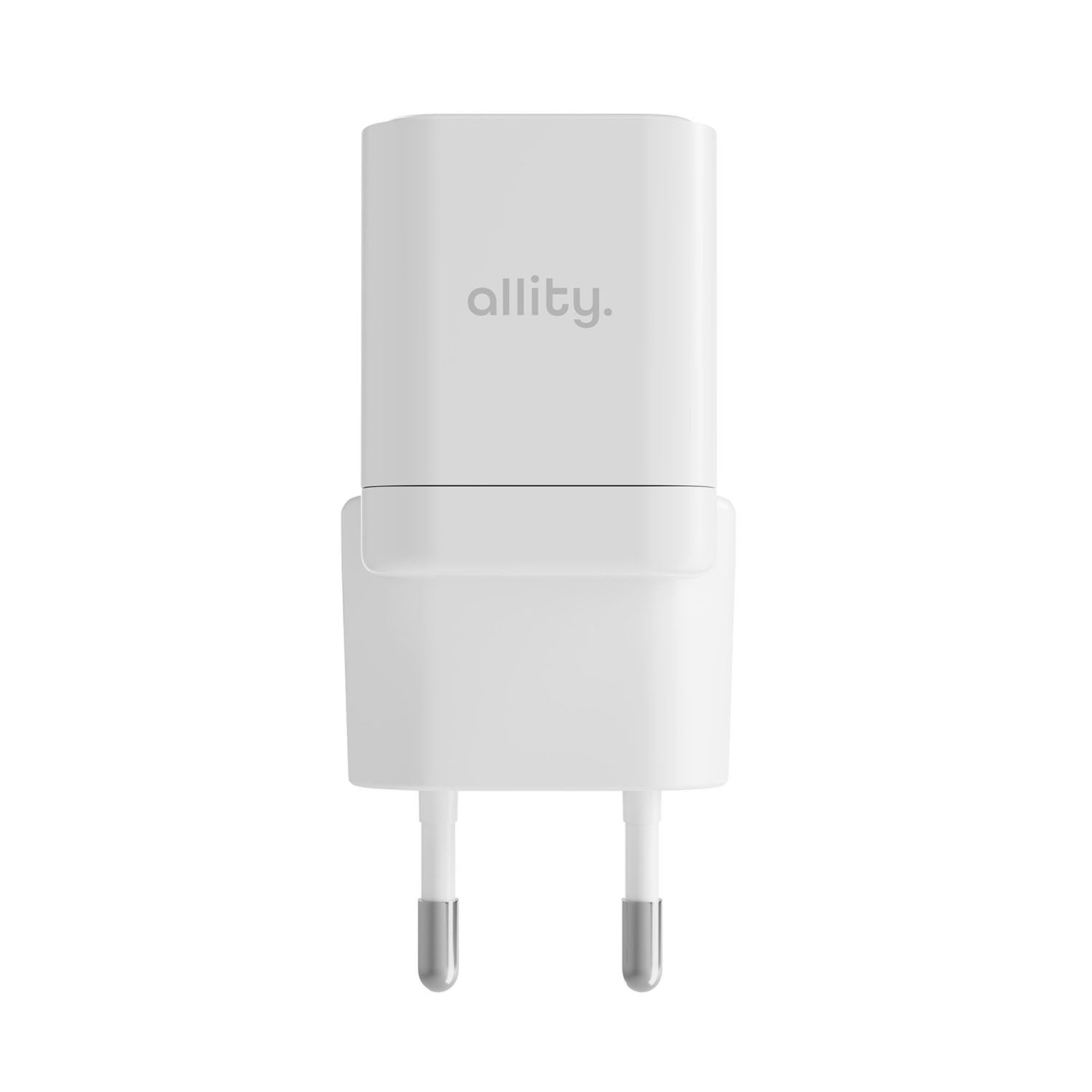 Φορτιστής τοίχου Allity GaN PD QC ATC-01-20WAC 1x USB-c 1x USB-a 20W λευκός