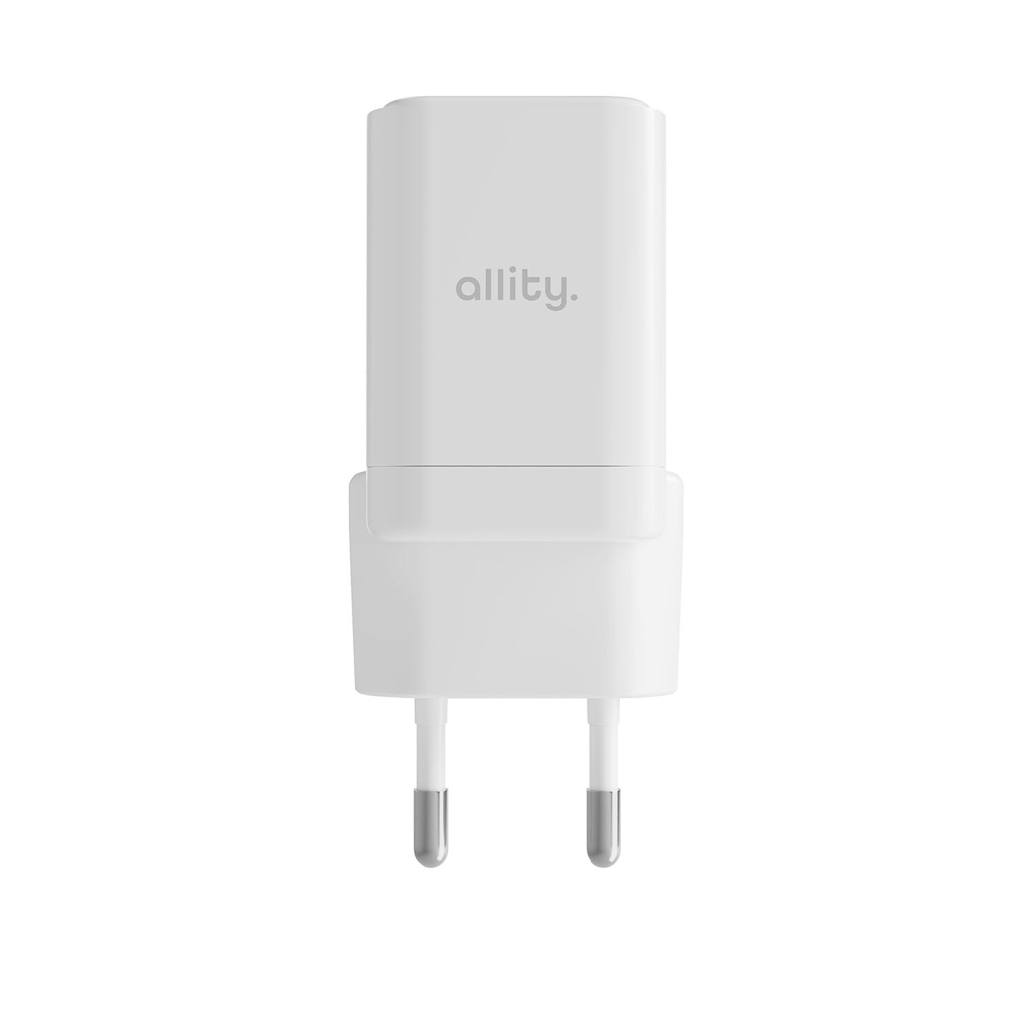 Φορτιστής τοίχου Allity GaN PD QC ATC-01-30WAC 1x USB-c 1x USB-a 30W λευκός