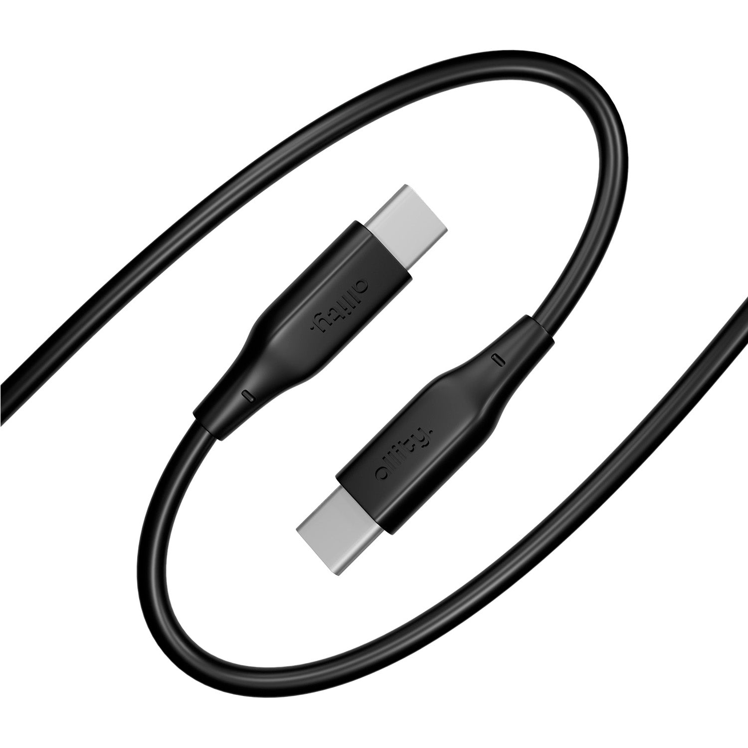 Καλώδιο Allity AUC-02 USB-c - USB-c 1,0 m 100W μαύρο