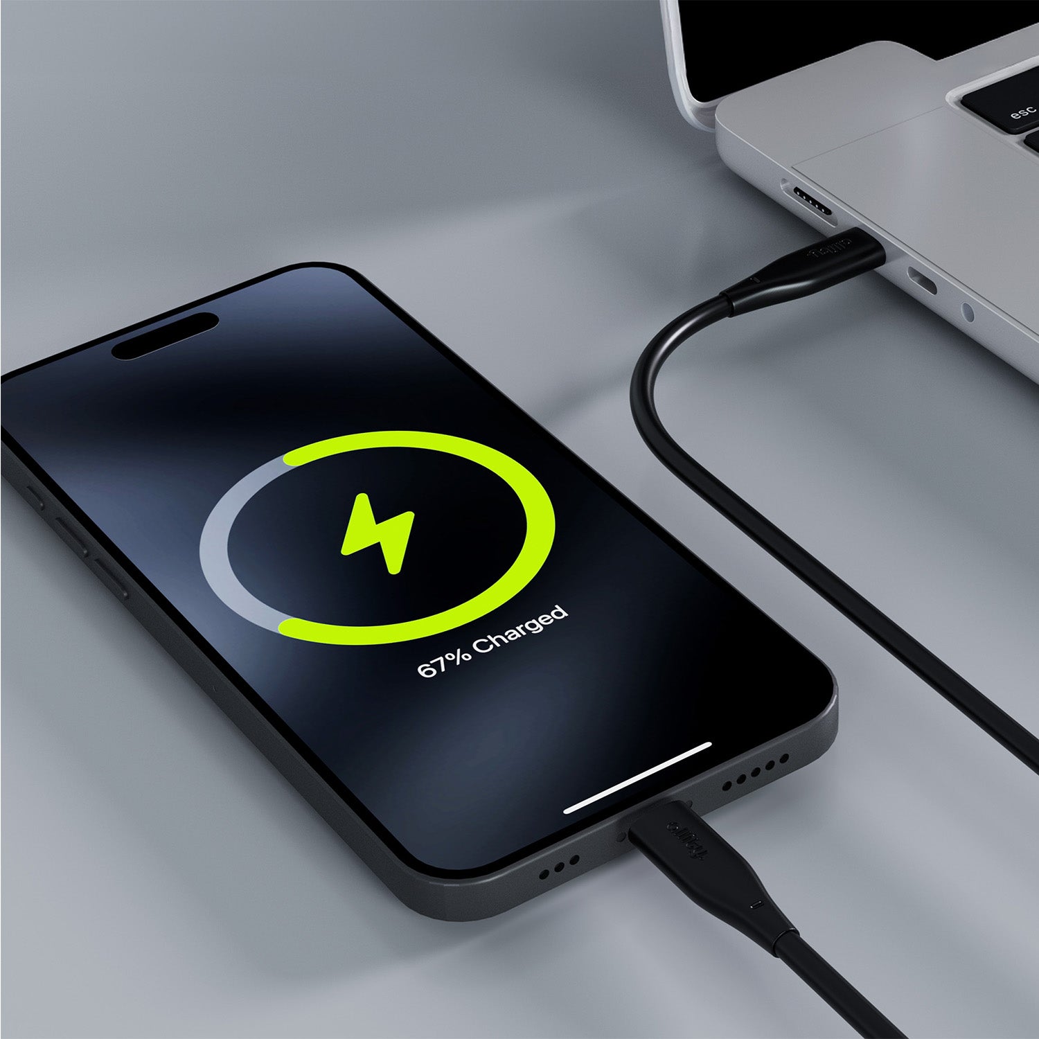 Καλώδιο Allity AUC-02 USB-c - USB-c 1,0 m 100W μαύρο