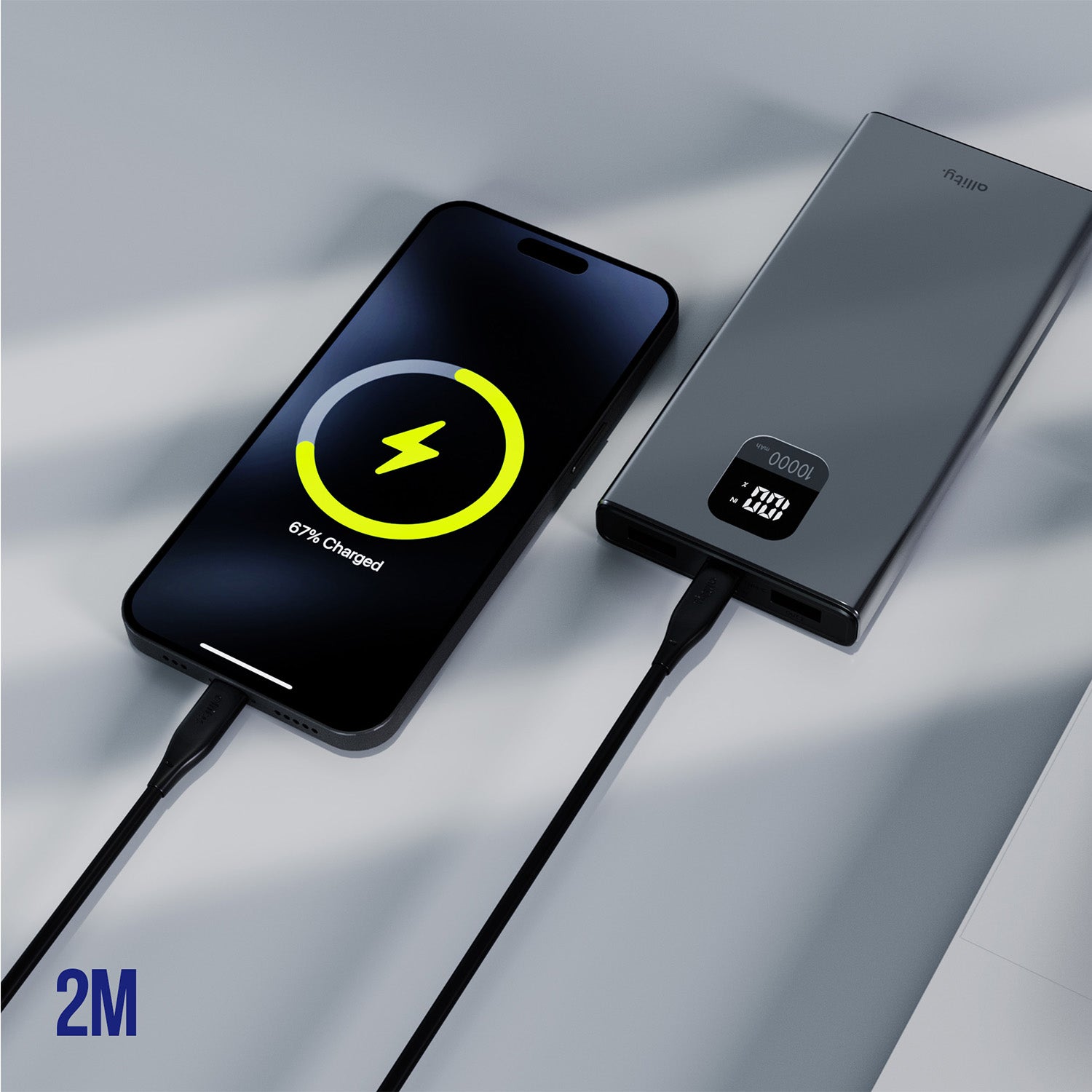 Καλώδιο Allity AUC-02 USB-c - USB-c 2,0 m 100W μαύρο