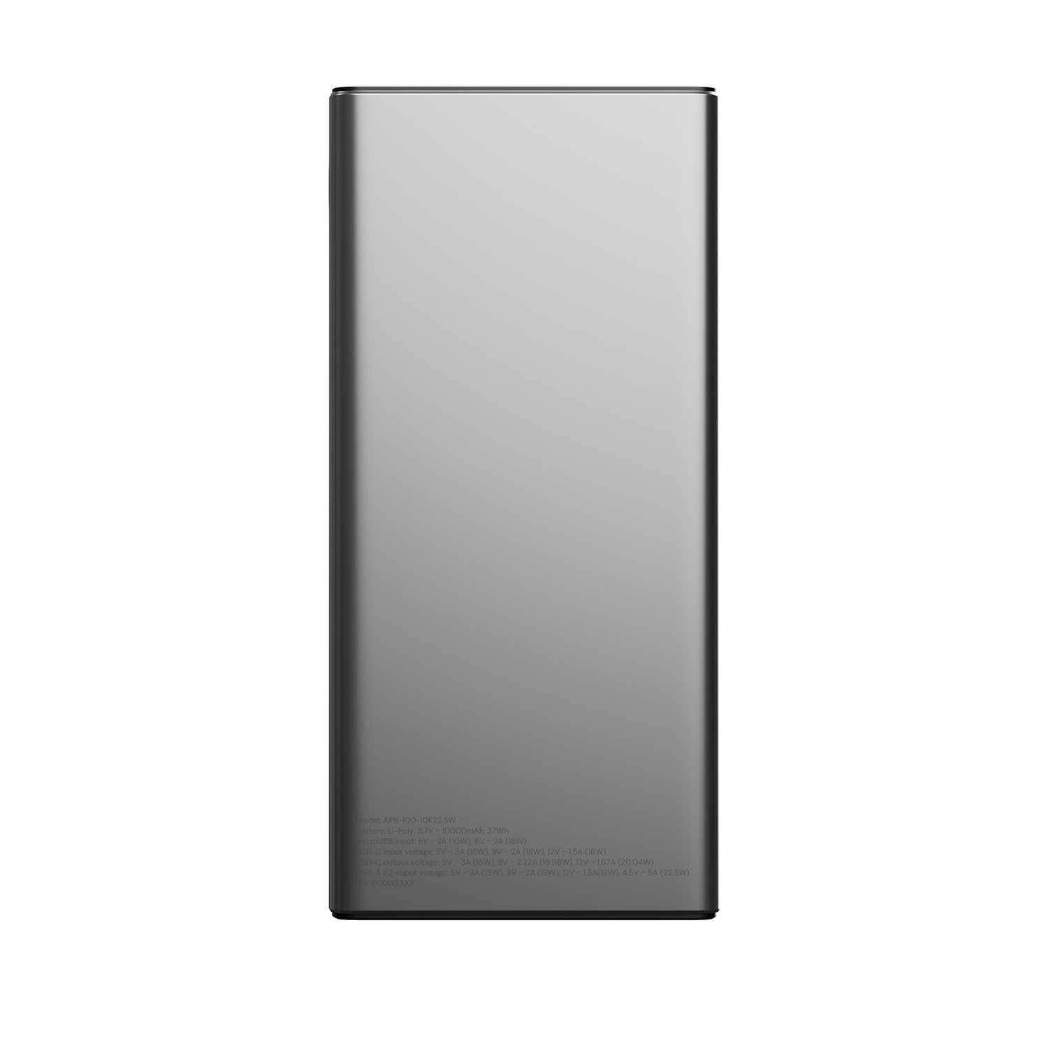 PowerBank Allity APB-100 PD QC 22,5W 10.000 mAh γκρι