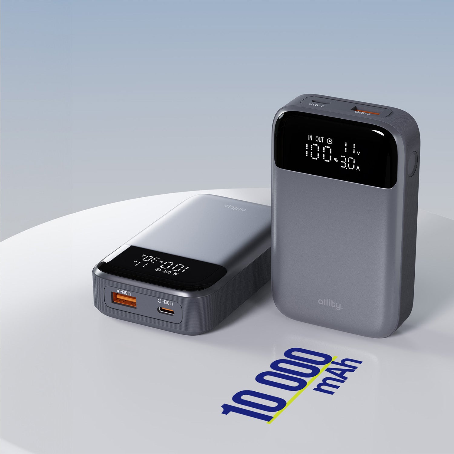 Allity power bank APB-200 PD QC 33W 10.000 mAh γκρι