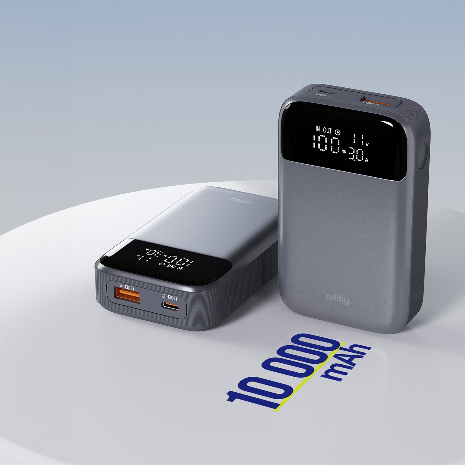 Allity power bank APB-200 PD QC 33W 10.000 mAh γκρι