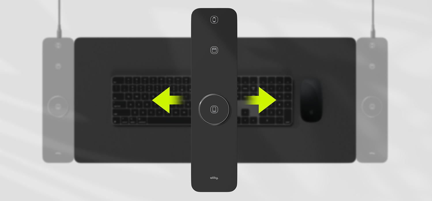 Βάση laptop Allity με αποσπώμενο ασύρματο φορτιστή 3 σε 1 15W ALP-100