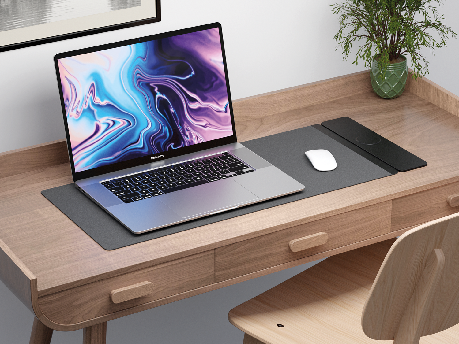 Βάση laptop Allity με αποσπώμενο ασύρματο φορτιστή 3 σε 1 15W ALP-100