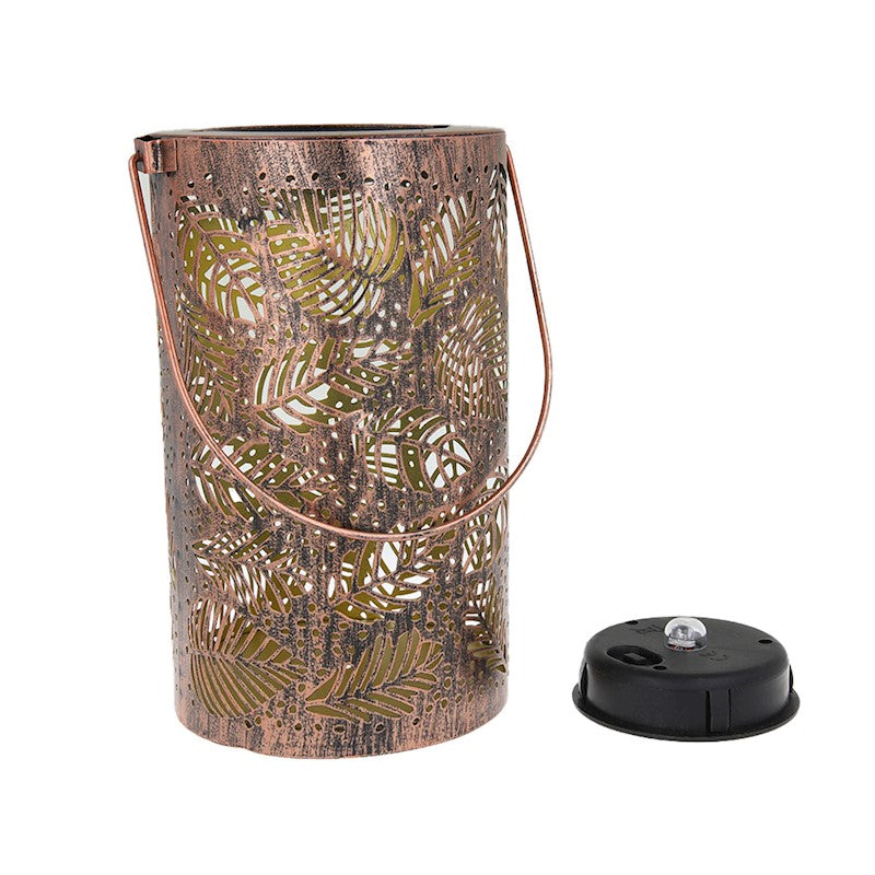 Forever Light Solar LED lamp Moroccan leaves SUNARI FLS-210 - Φωτιστικό LED Εξωτερικού Χώρου σε καφέ χρώμα