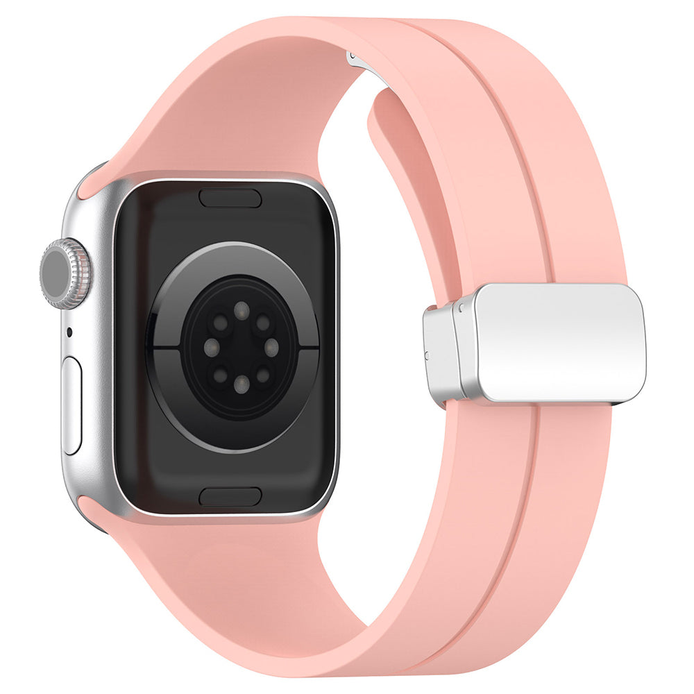 Techsuit - Watchband (W011) - Apple Watch 1/2/3/4/5/6/7/8/9/10/11/SE/SE 2/SE 3/Ultra/Ultra 2/Ultra 3 (42/44/45/46/49mm) - Pink
