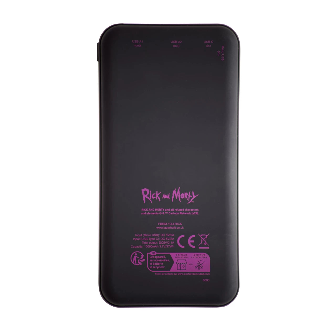 Lazerbuilt Rick & Morty Power Bank 10.000mAh με LED Φωτισμό