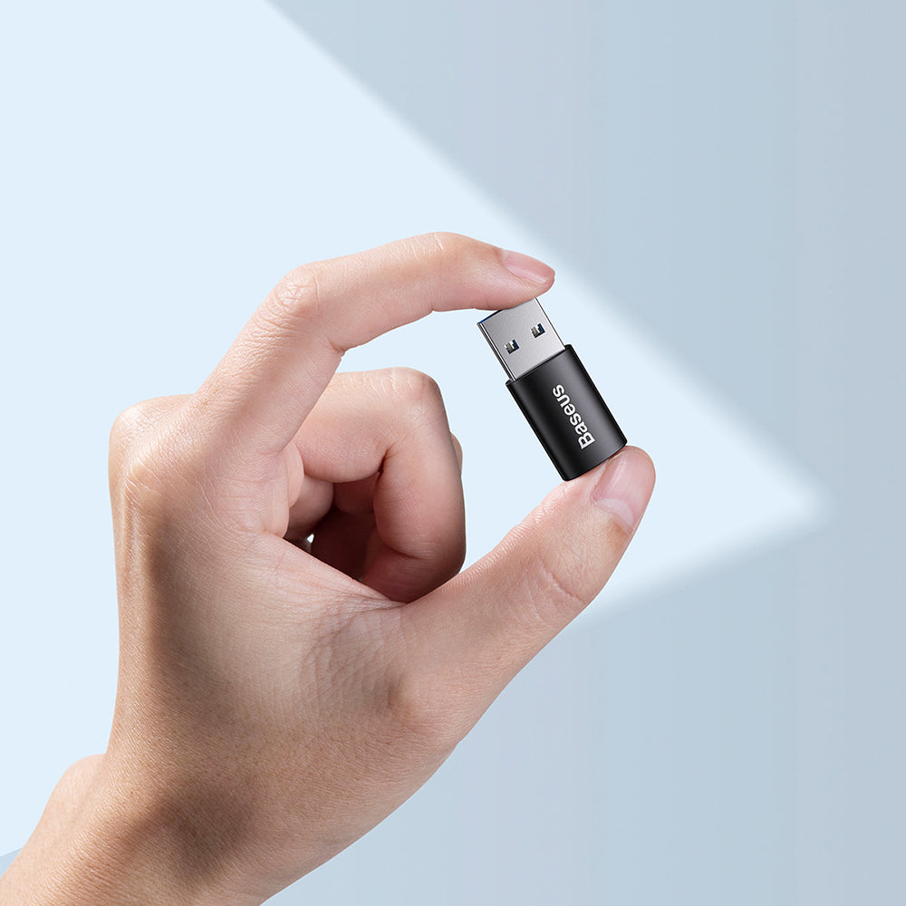 Baseus - OTG Adapter Ingenuity Series (ZJJQ000101) - USB 3.1 to Type-C, Aluminium Alloy, 10Gbps - Black