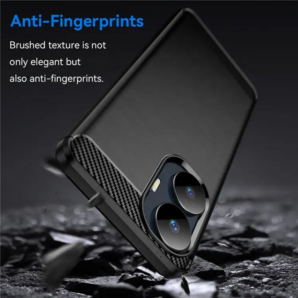 Techsuit - Carbon Silicone - Realme C55 - Black