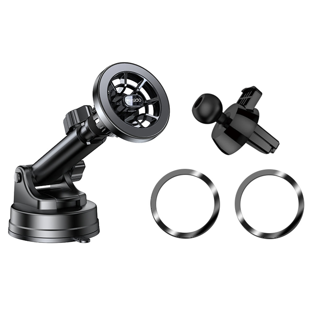 Yesido - Car Holder (C158) - for Windshield, Dashboard, Air Vent - Black