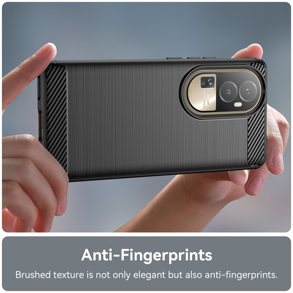 Techsuit - Carbon Silicone - Oppo Reno10 / Reno10 Pro - Black