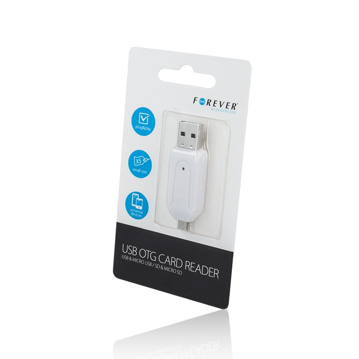 Forever - USB OTG Card Reader - White