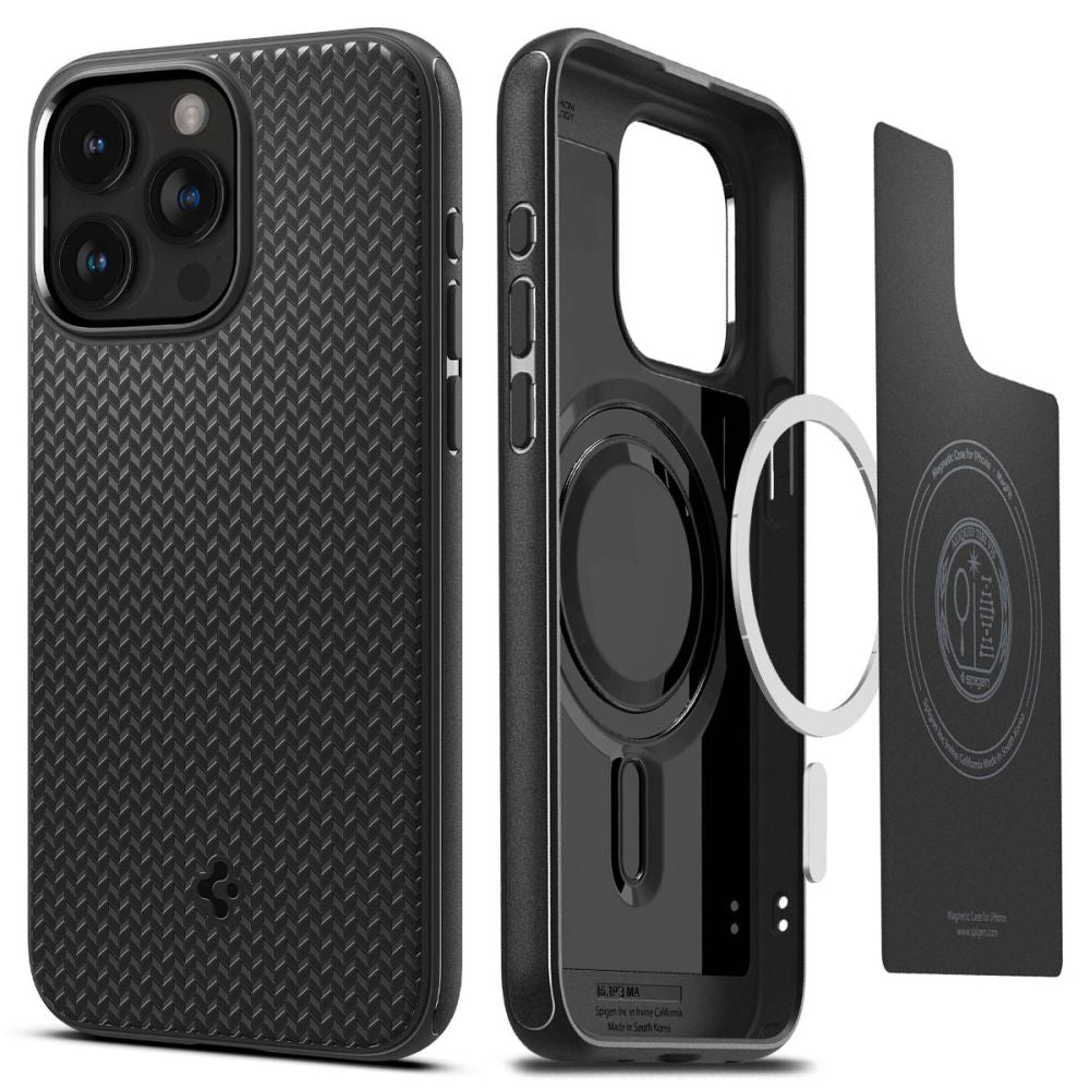 Spigen Liquid Air Back Cover Σιλικόνης Matte Black iPhone 17 - Γκρί