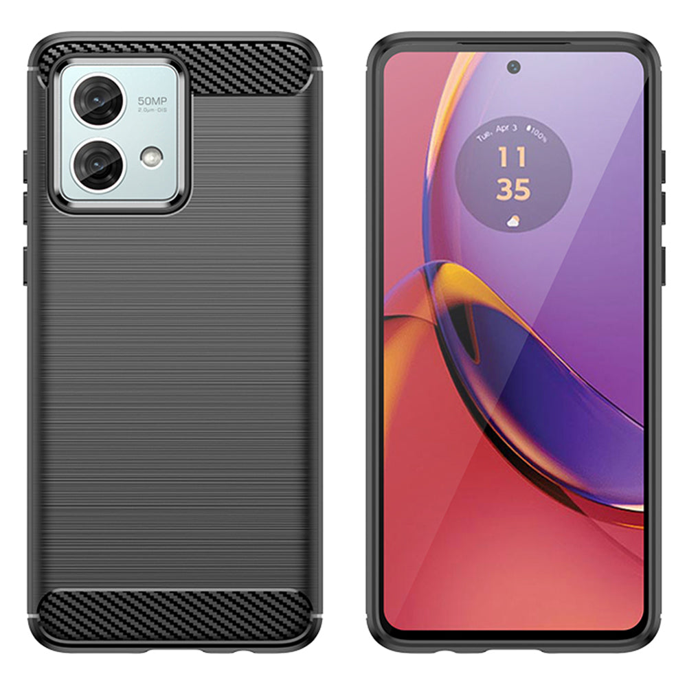 Techsuit - Carbon Silicone - Motorola Moto G84 - Black