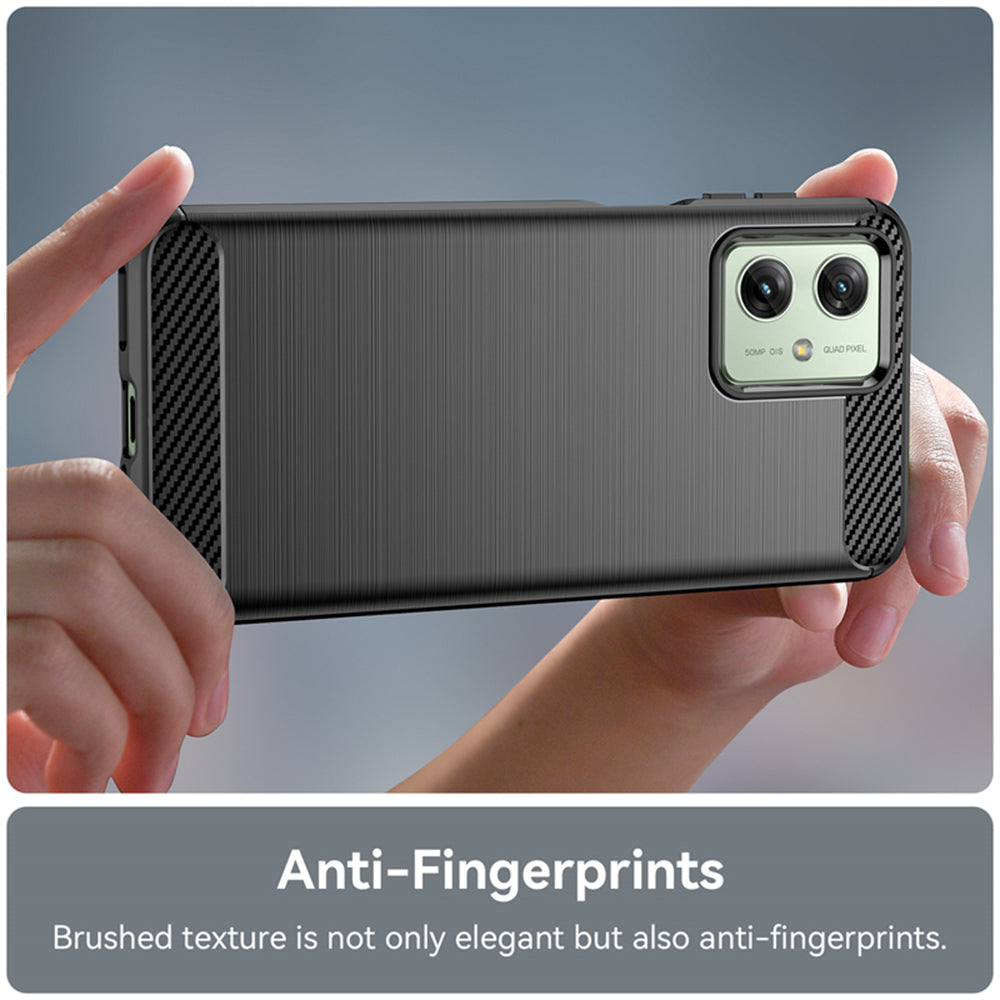 Techsuit - Carbon Silicone - Motorola Moto G54 / Moto G54 Power Edition / Moto G64 - Black