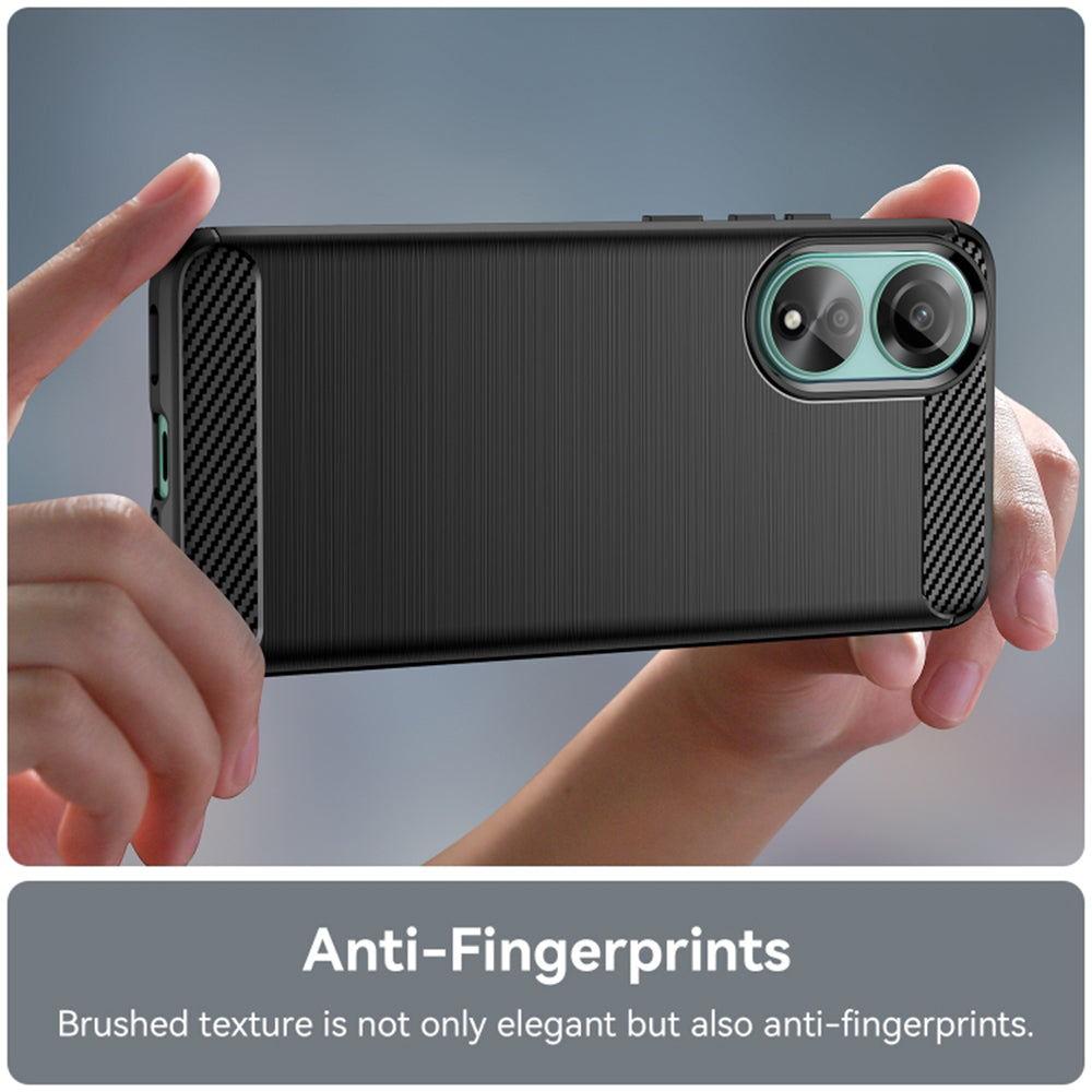 Techsuit - Carbon Silicone - Oppo A78 4G - Black