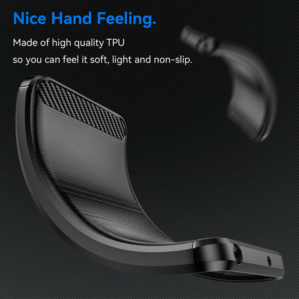 Techsuit - Carbon Silicone - Motorola Edge 40 Neo - Black