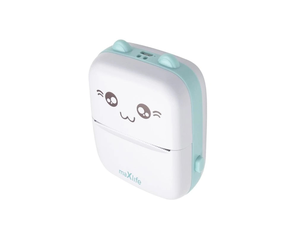 Maxlife Bluetooth Thermal Printer Mxtp-100 Pink - Παιδική Ψηφιακή Φωτογραφική Μηχανή Στιγμιαιας Εκτύπωσης Σε Μπλέ Χρώμα – Θήκη για κινητό από το PhoneBazaar.gr