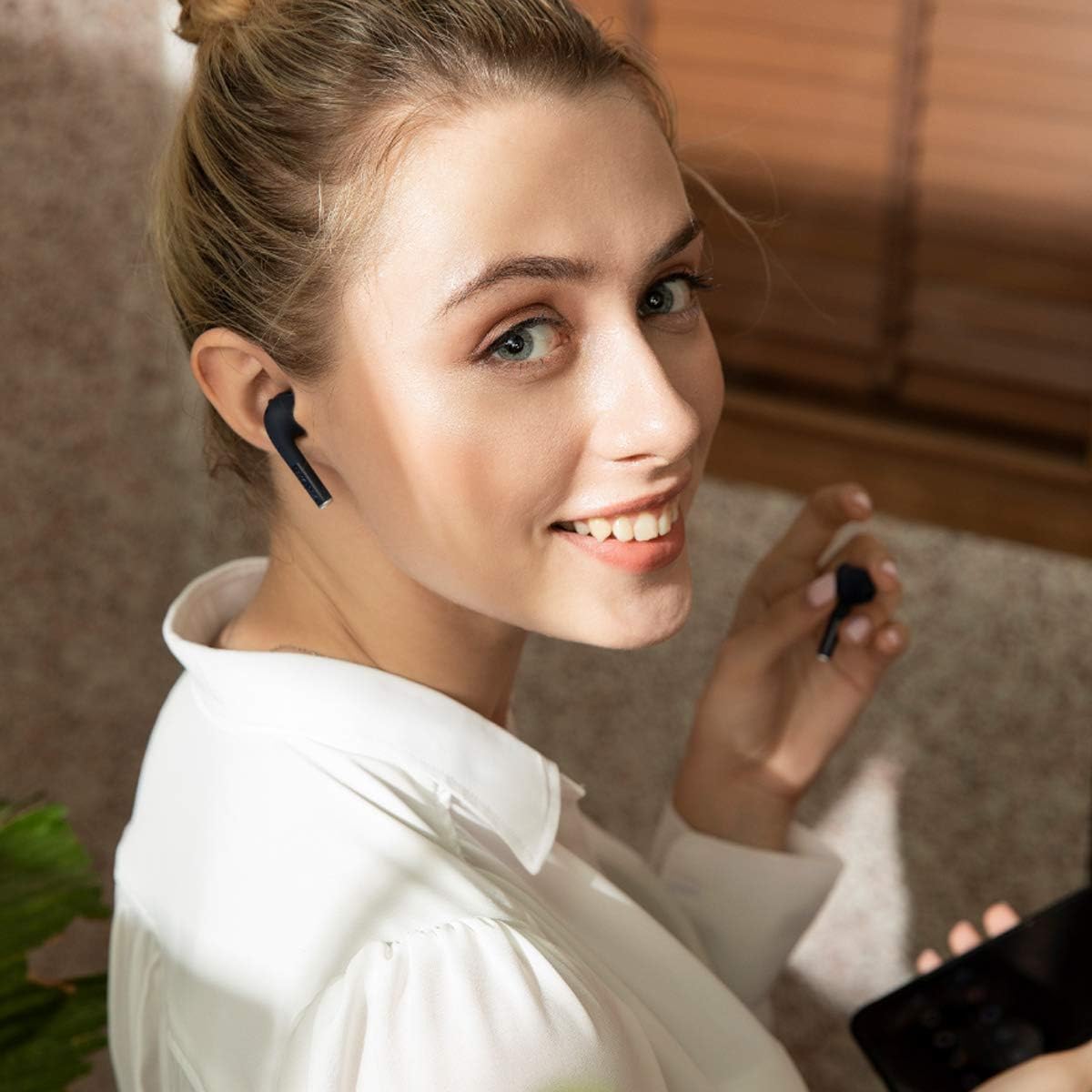 Defunc TRUE GO SLIM Bluetooth 5.2 Ασύρματα True Wireless Ακουστικά με θήκη (μαύρο)