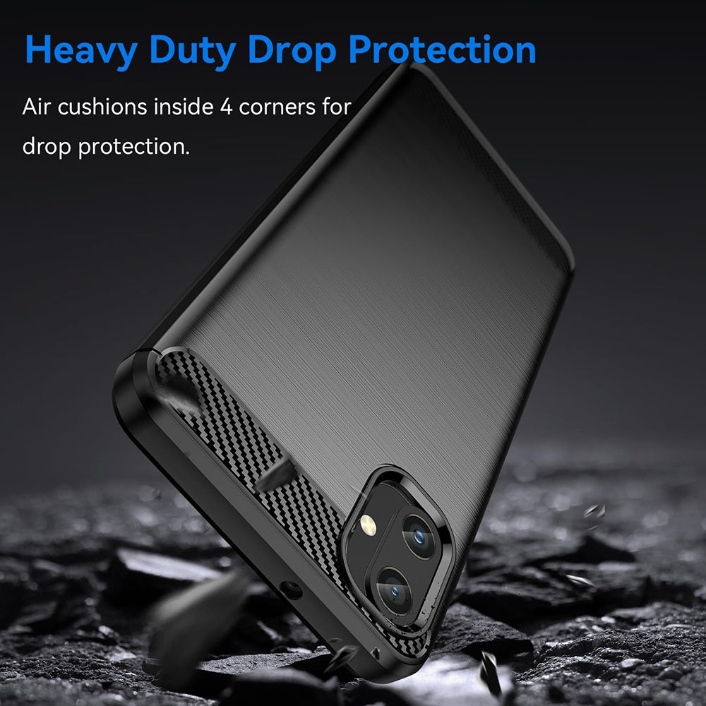 Techsuit - Carbon Silicone - Galaxy A05 - Black