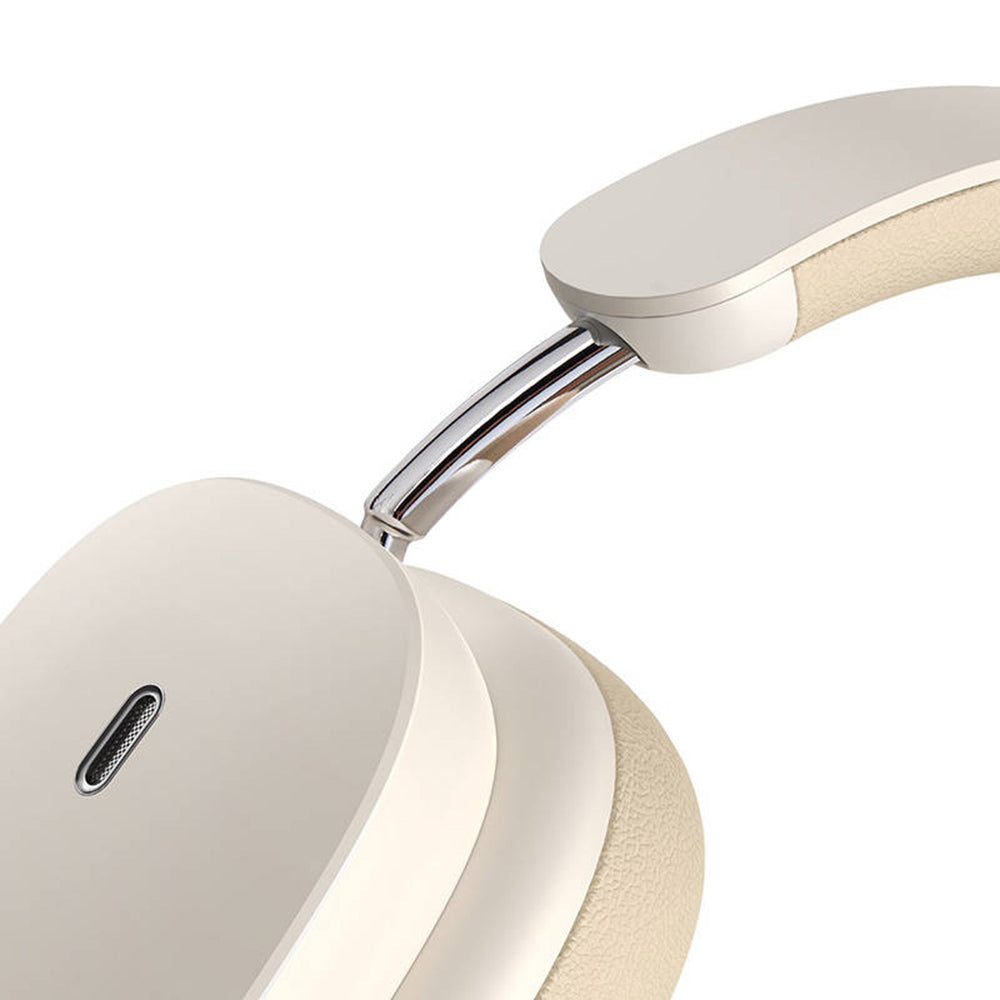 Baseus - Wireless Headphones Bowie H1 (NGTW230202) - Bluetooth 5.2, Foldable, Noise Cancellation - Creamy White