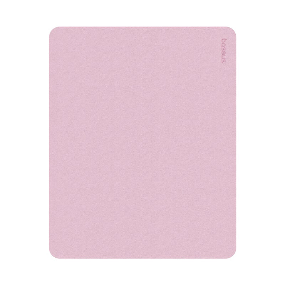 Baseus - Mouse Pad (B01055504411-00) - for Office, Gaming, Home, from PU Leather - Baby Pink