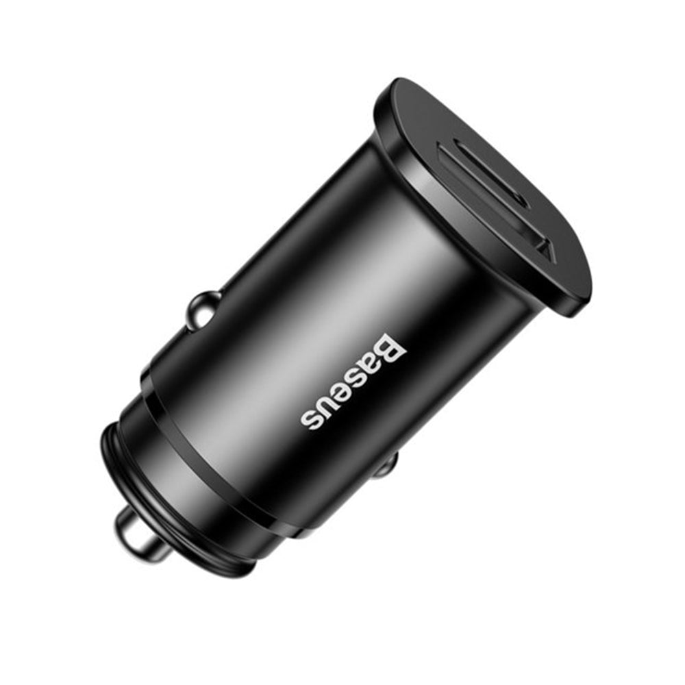 Baseus - Auto - Moto > Ηλεκτρονικά & Ηλεκτρολογικά Αυτοκινήτου > Φορτιστές Αναπτήρα Αυτοκινήτου Square (CCALL-AS01) - USB Type-C, Quick Charge, 5A - Black