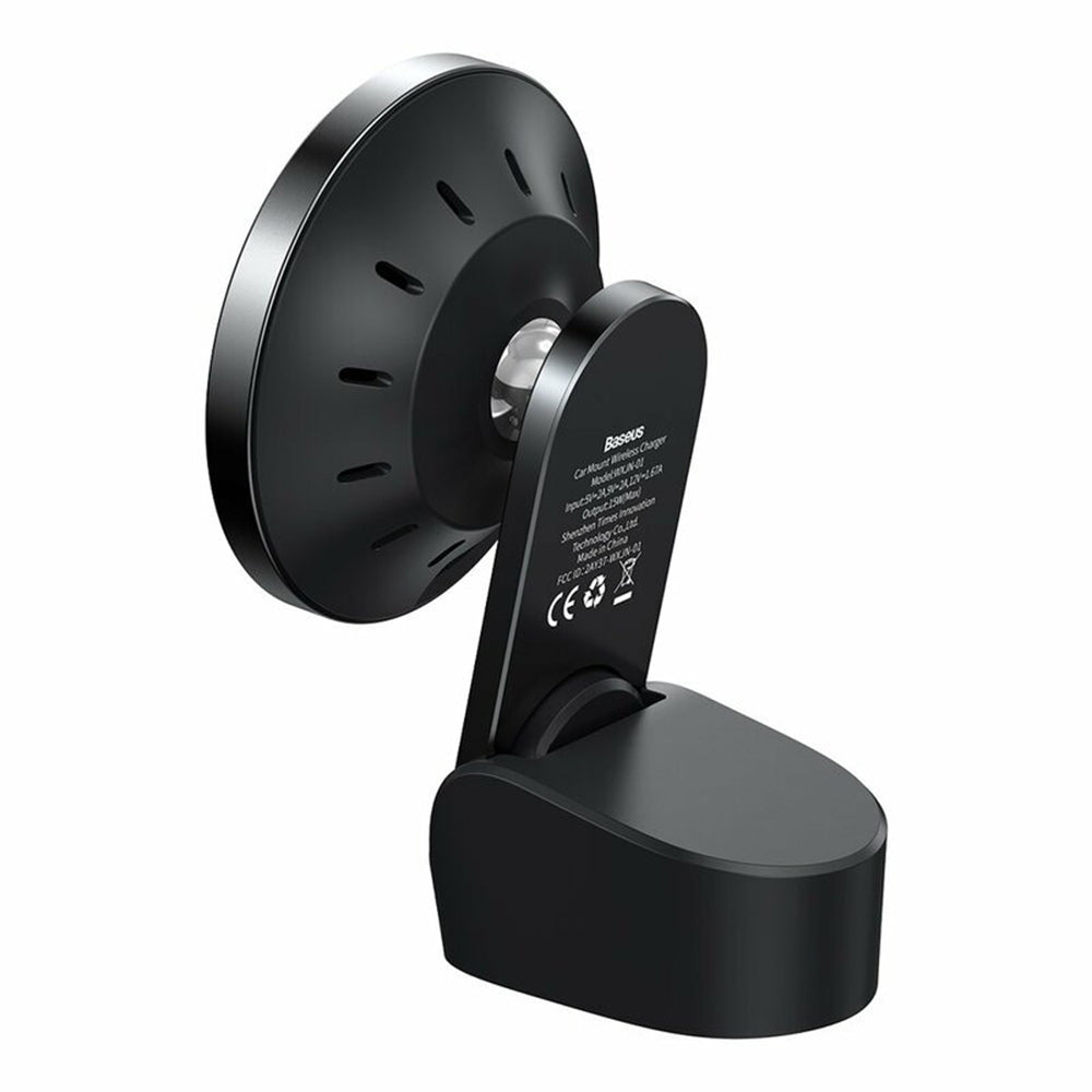 Baseus - Car Holder with Wireless Charging Big Energy (WXJN-01) - for Dashboard, Air Vent, 15W - Black