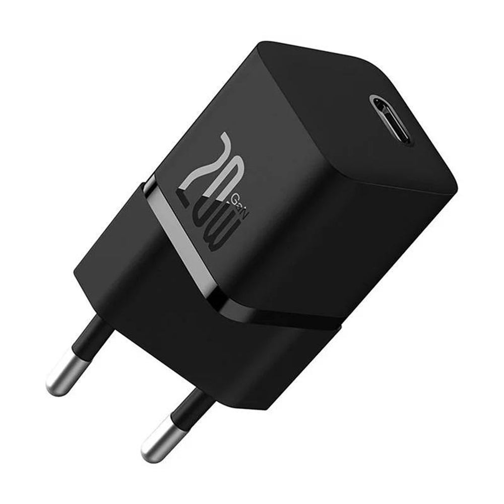 Baseus - Wall Charger (CCGN050101) - GaN, Type-C, Fast Charging, 20W - Black