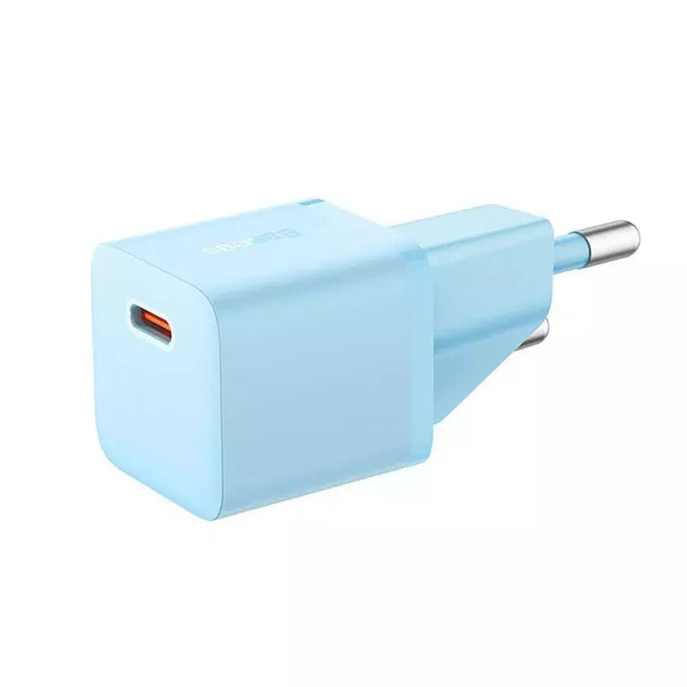 Baseus - Wall Charger (CCGN050103) - GaN, Type-C, Fast Charging, 20W - Blue