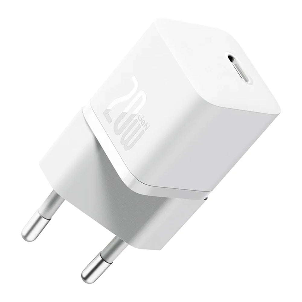 Baseus - Wall Charger (CCGN050102) - GaN, Type-C, Fast Charging, 20W - White