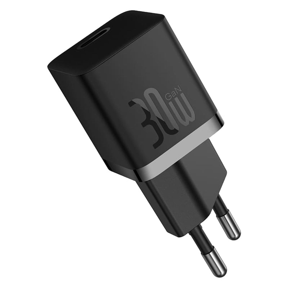Baseus - Wall Charger (CCGN070401) - GaN, Type-C, Fast Charging, 30W - Black