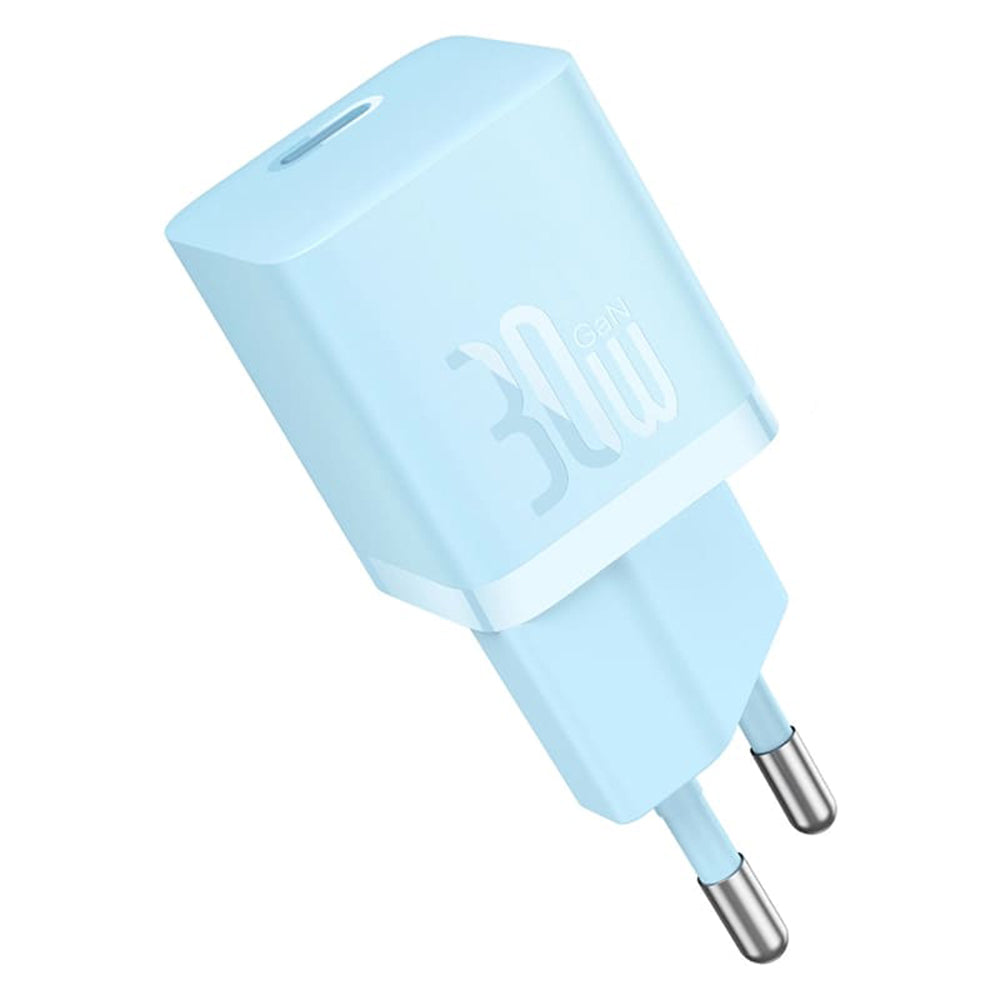 Baseus - Wall Charger (CCGN070603) - GaN, Type-C, Fast Charging, 30W - Blue