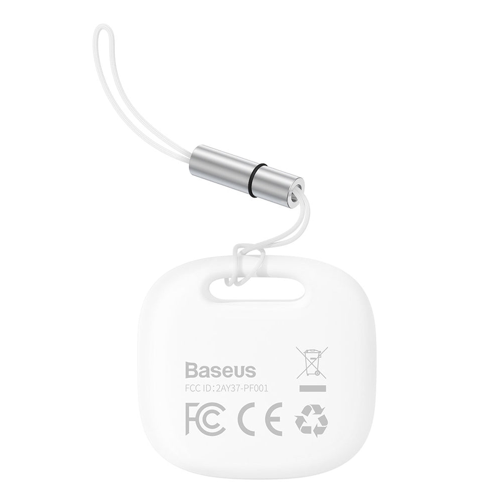 Baseus - Smart Device Tracker T2 Pro (FMTP000002) - Bluetooth V5.0, 80-100dB, Anti-Loss Device, Android/iOS - White
