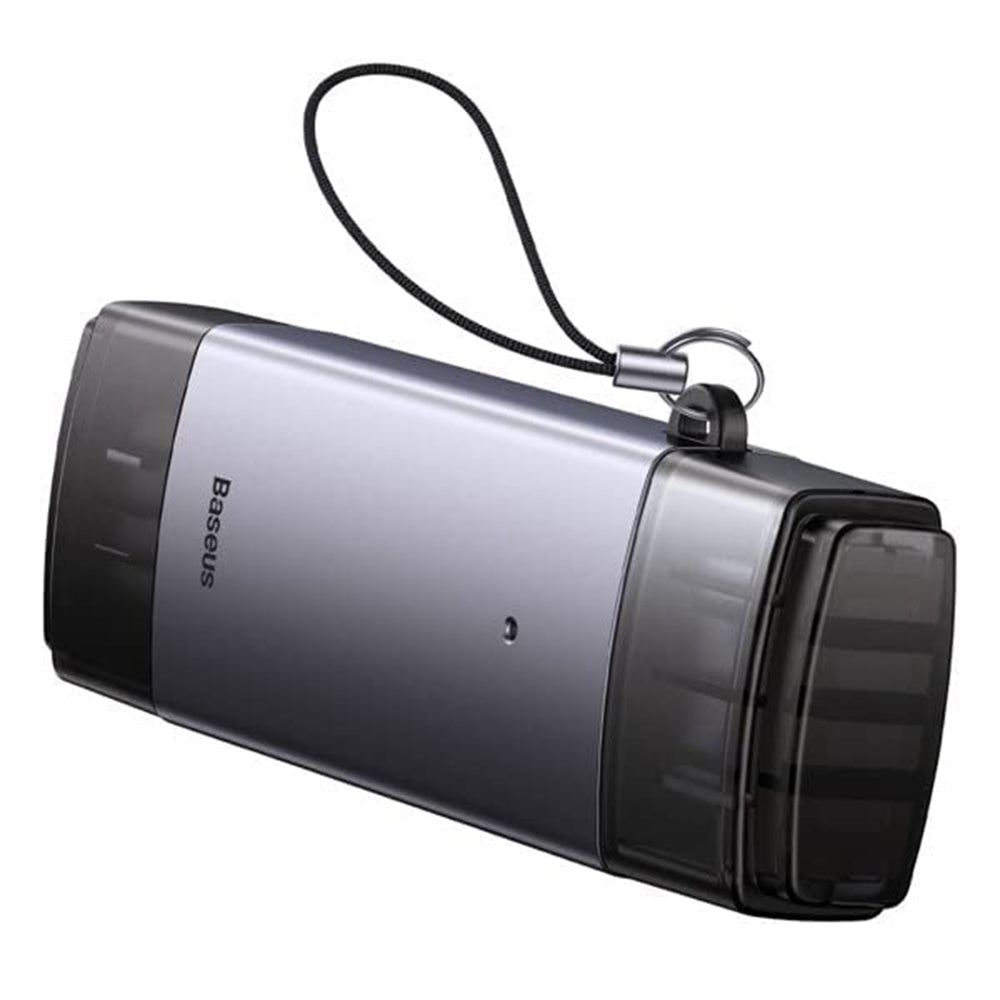 Baseus - Card Reader Lite Series (WKQX060113) - USB, Type-C 3.0 to MicroSD, SD Card - Gray