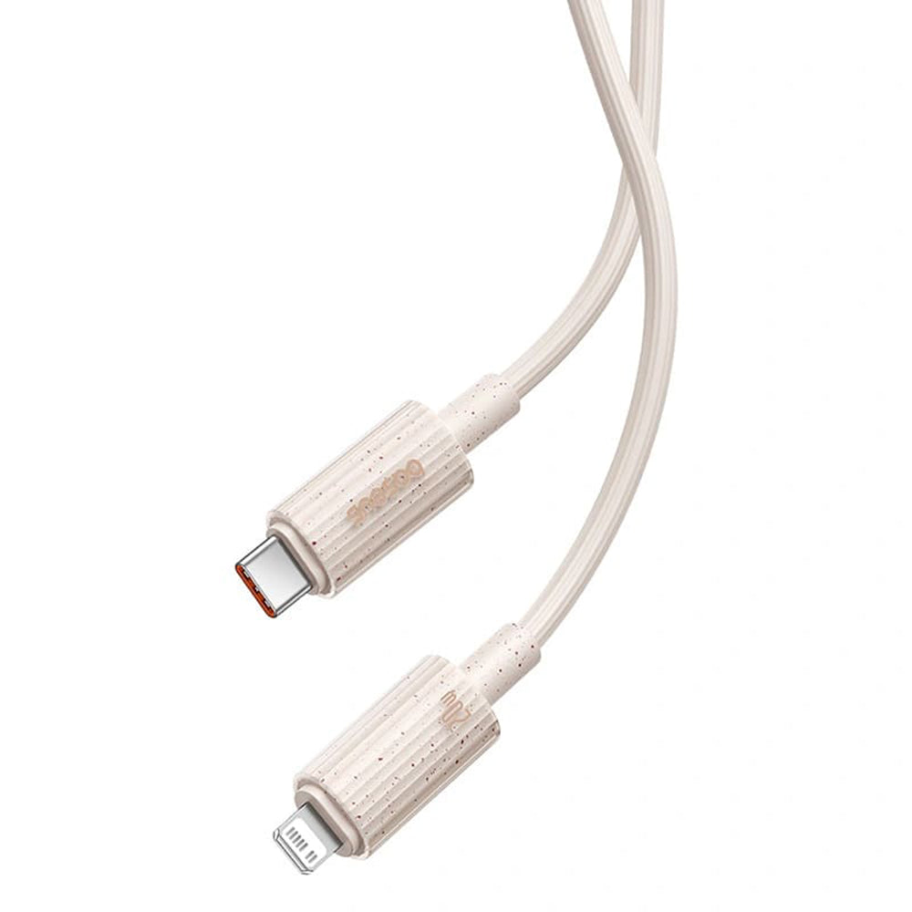Baseus - Data Cable Habitat Series (P10360201631-00) - Type-C to Lightning, Fast Charging, 20W, 480Mbps, 1m - Natural Green