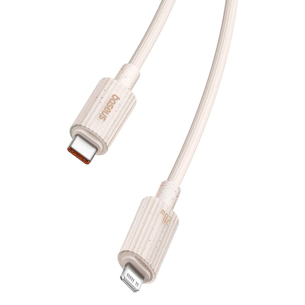 Baseus - Data Cable Habitat Series (P10360201631-00) - Type-C to Lightning, Fast Charging, 20W, 480Mbps, 1m - Natural Green