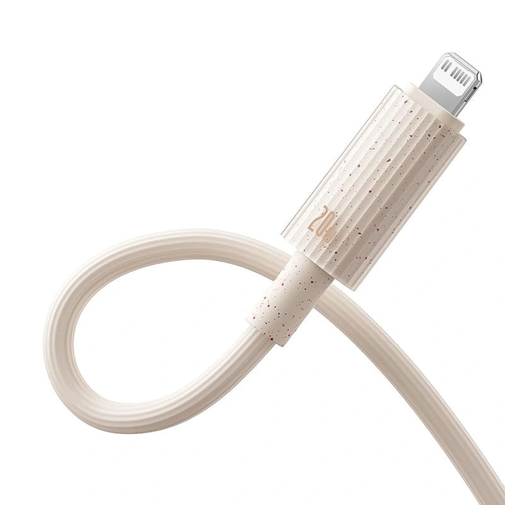 Baseus - Data Cable Habitat Series (P10360201631-01) - Type-C to Lightning, Fast Charging, 20W, 480Mbps, 2m - Natural Green