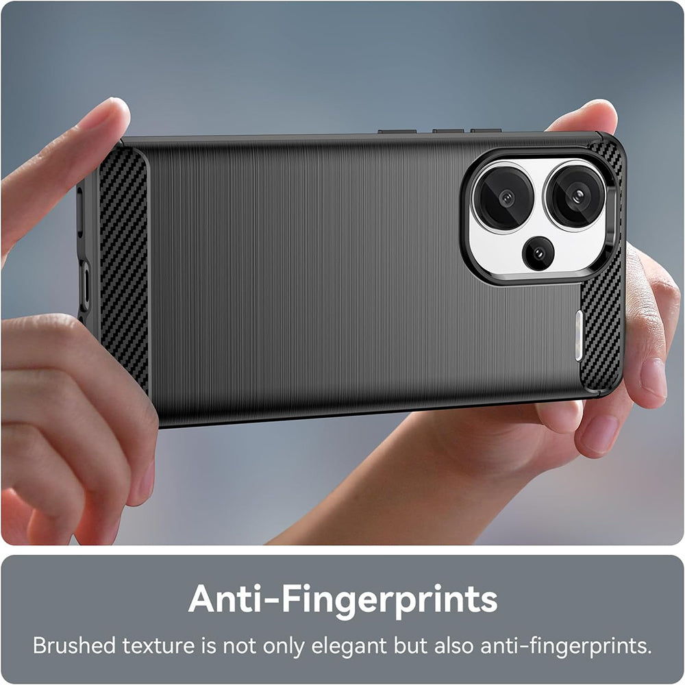 Techsuit - Carbon Silicone - Xiaomi Redmi Note 13 Pro+ 5G - Black